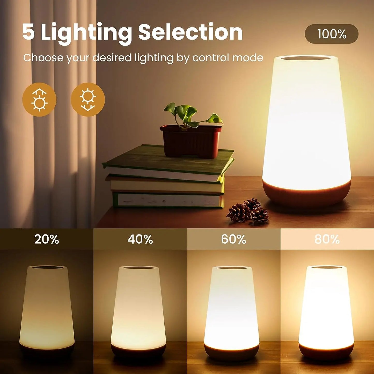 Veilleuse LED RGB rechargeable 13 couleurs