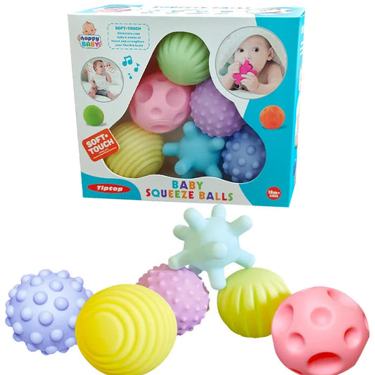Balles sensorielles Montessori 6 pièces