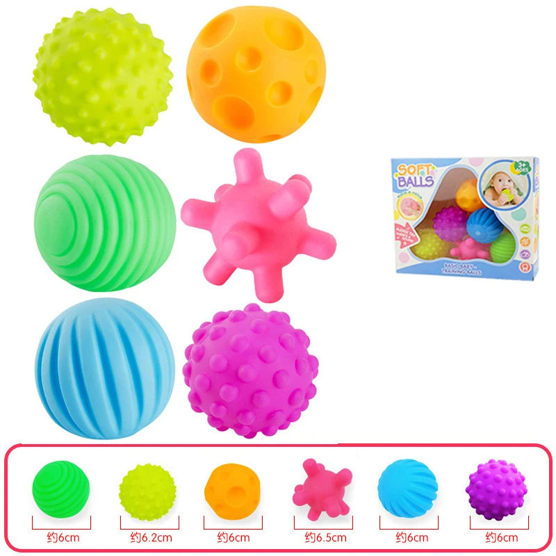 Balles sensorielles Montessori 6 pièces