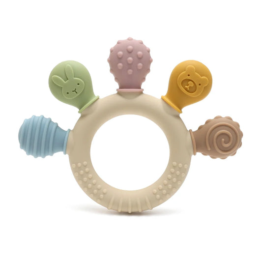 Anneau de dentition en silicone pour bébé