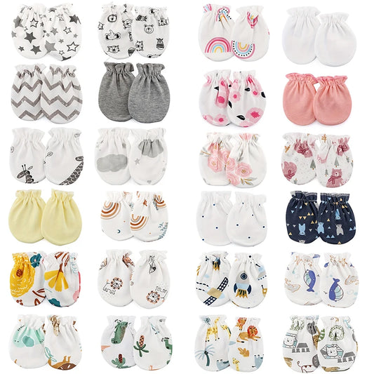 Gants anti-griffures pour nouveau-né lot de 6 paires