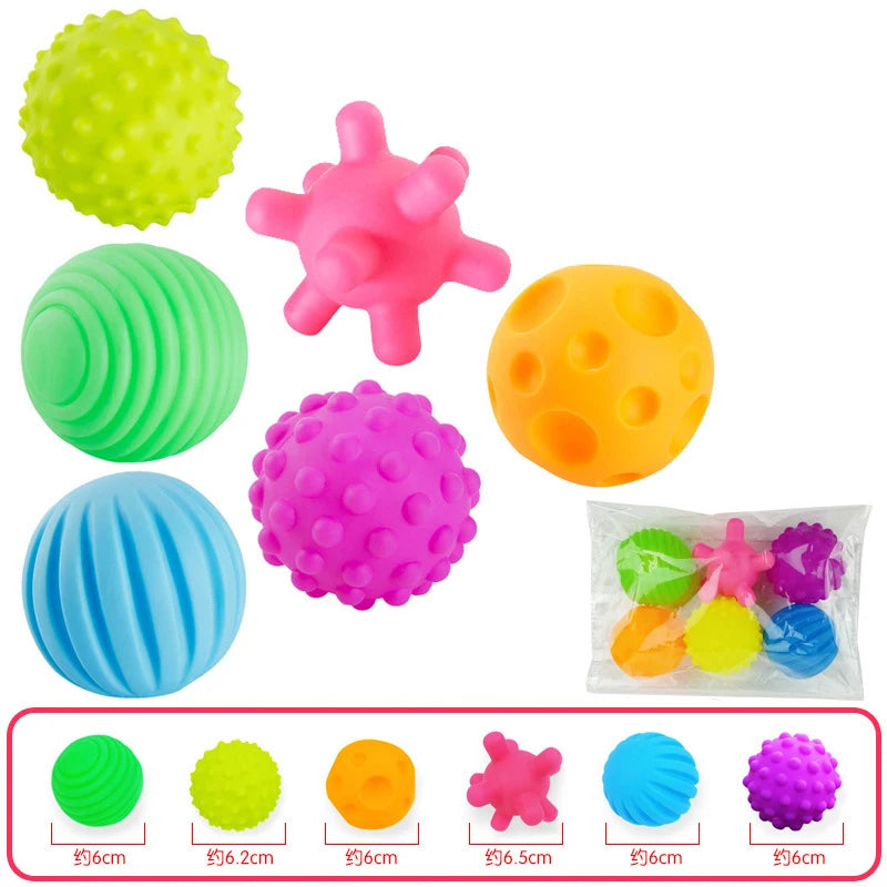 Balles sensorielles Montessori 6 pièces