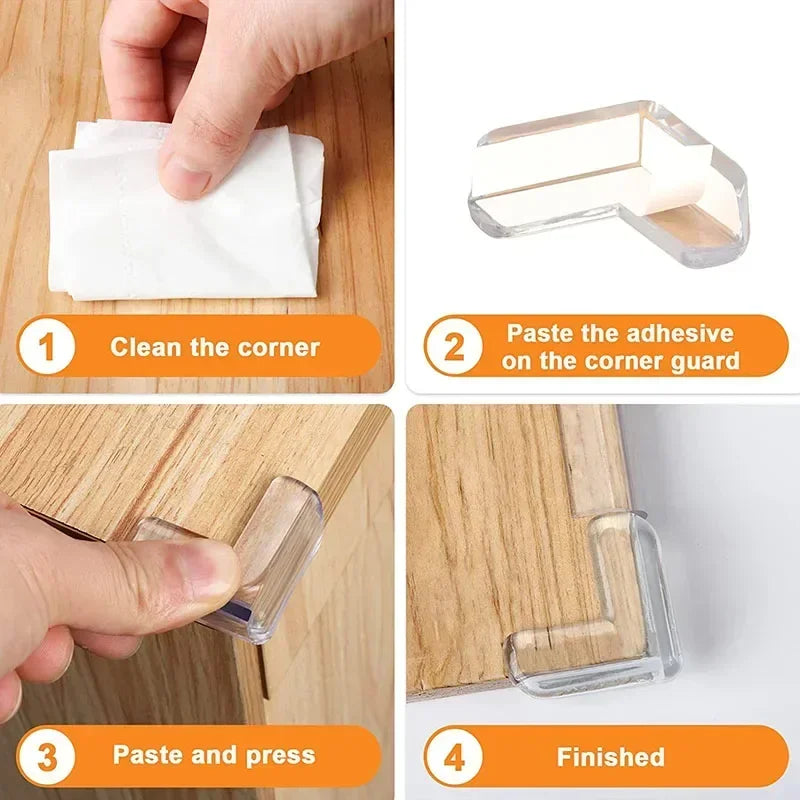 Protections d’angles en silicone pour bébé 4 ou 10 pièces