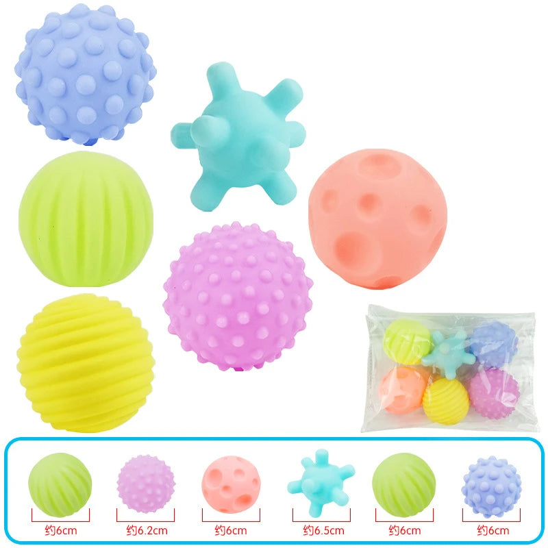 Balles sensorielles Montessori 6 pièces