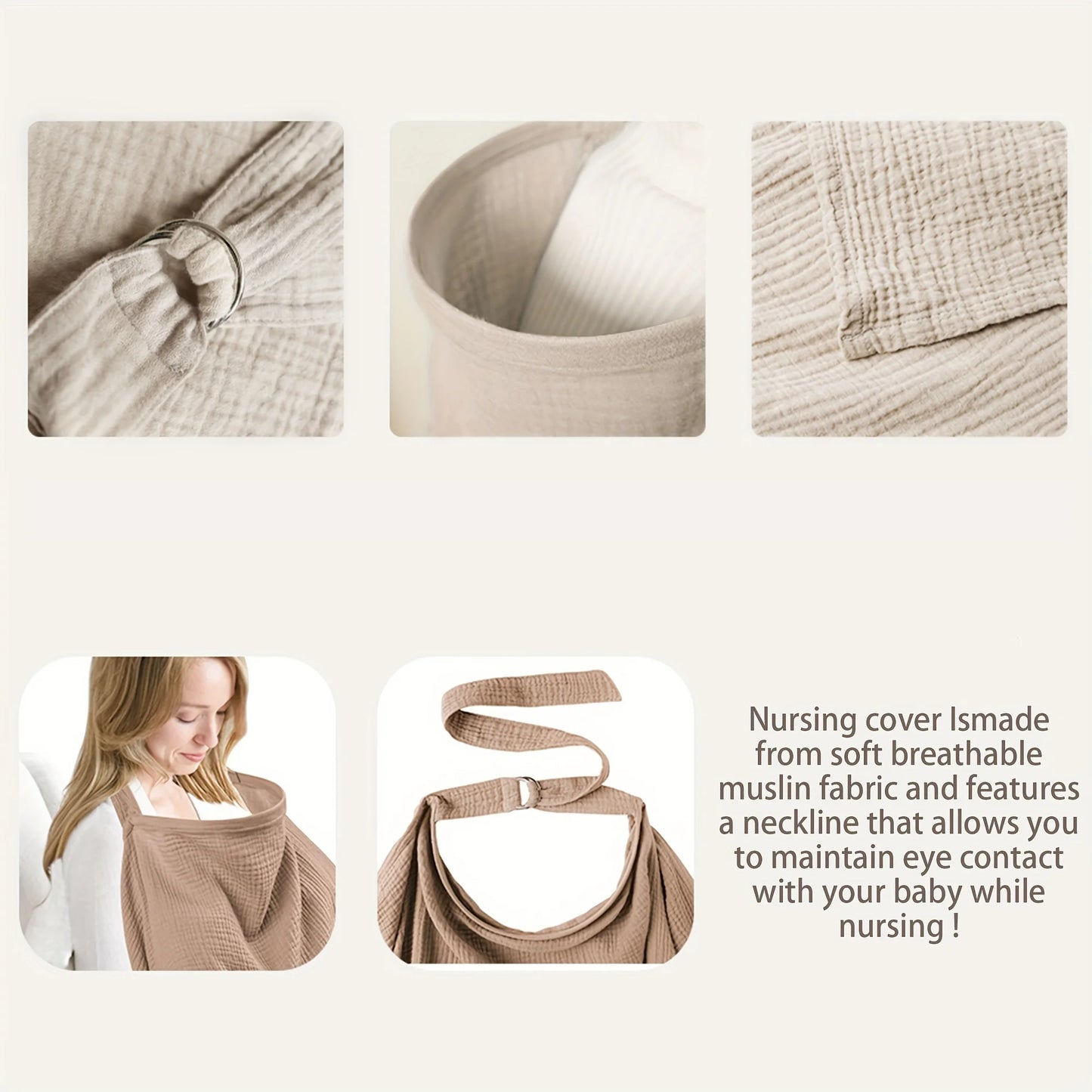 Couverture d’allaitement respirante
