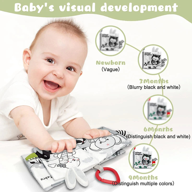 Livre d’éveil en tissu pour bébé