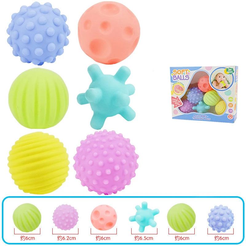 Balles sensorielles Montessori 6 pièces
